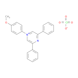Pyrazinium, 1-(4-methoxyphenyl)-3,5-diphenyl-, perchlorate