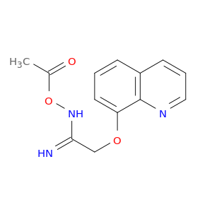 Ethanimidamide, N-(acetyloxy)-2-(8-quinolinyloxy)-