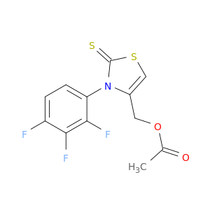2(3H)-Thiazolethione, 4-[(acetyloxy)methyl]-3-(2,3,4-trifluorophenyl)-