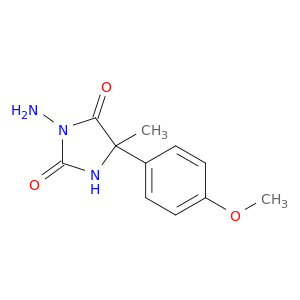 3-Amino-5-(4-methoxyphenyl)-5-methylimidazolidine-2,4-dione