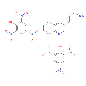 3-Quinolinepropanamine, compd. with 2,4,6-trinitrophenol (1:2)