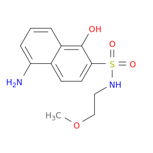 2-Naphthalenesulfonamide, 5-amino-1-hydroxy-N-(2-methoxyethyl)-