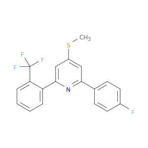 Pyridine,2-(4-fluorophenyl)-4-(methylthio)-6-[2-(trifluoromethyl)phenyl]-