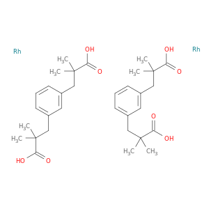 双[(α,α,α',α'-四甲基-1,3-苯二丙酸)铑]