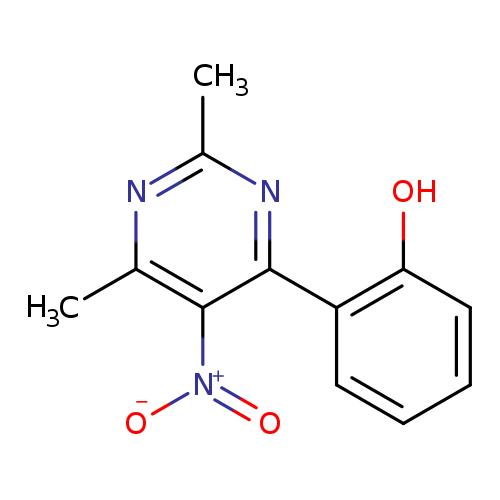 Phenol, 2-(2,6-dimethyl-5-nitro-4-pyrimidinyl)-