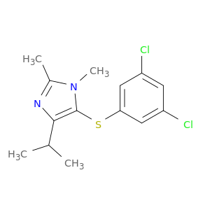5-[(3,5-dichlorophenyl)sulfanyl]-1,2-dimethyl-4-(1-methylethyl)-1h-imidazole