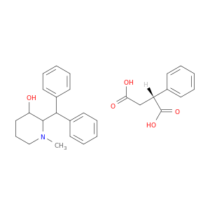 丁二烯酸,2-苯基-(2R)-,Compd。用2-(二苯基甲基)-1-甲基-3-哌啶醇(1：1)