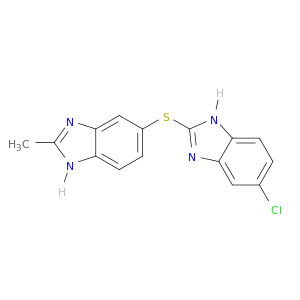1H-Benzimidazole, 5-[(5-chloro-1H-benzimidazol-2-yl)thio]-2-methyl-