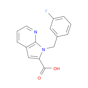 1H-Pyrrolo[2,3-b]pyridine-2-carboxylic acid, 1-[(3-fluorophenyl)methyl]-