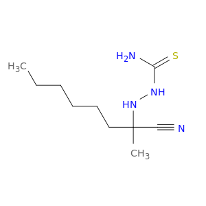 Hydrazinecarbothioamide, 2-(1-cyano-1-methylheptyl)-