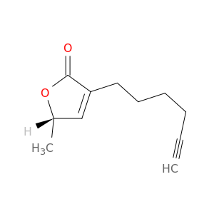 2(5H)-Furanone, 3-(5-hexynyl)-5-methyl-, (5S)-