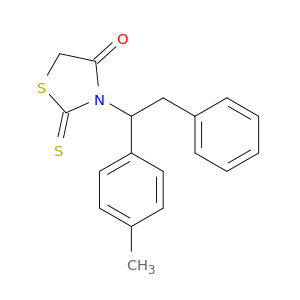 4-Thiazolidinone, 3-[1-(4-methylphenyl)-2-phenylethyl]-2-thioxo-