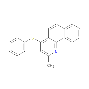 Benzo[h]quinoline, 2-methyl-4-(phenylthio)-