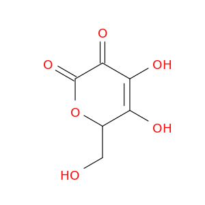 2H-Pyran-2,3(6H)-dione, 4,5-dihydroxy-6-(hydroxymethyl)-