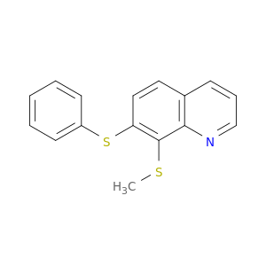 Quinoline, 8-(methylthio)-7-(phenylthio)-
