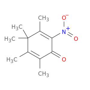 2,5-Cyclohexadien-1-one, 2,3,4,4,5-pentamethyl-6-nitro-