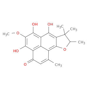 4,6,7-trihydroxy-5-methoxy-1,8,8,9-tetramethyl-8,9-dihydro-3h-phenaleno[1,2-b]furan-3-one