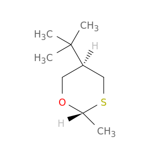 1,3-Oxathiane, 5-(1,1-dimethylethyl)-2-methyl-, trans-