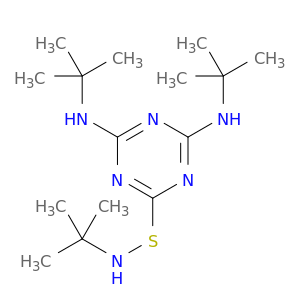 N-(1,1-二甲基乙基)-4,6-双[(1,1-二甲基乙基)氨基]-1,3,5-三嗪-2-磺胺酰胺