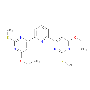 Pyrimidine, 4,4'-(2,6-pyridinediyl)bis[6-ethoxy-2-(methylthio)-