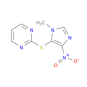 pyrimidine, 2-[(1-methyl-4-nitro-1h-imidazol-5-yl)thio]-