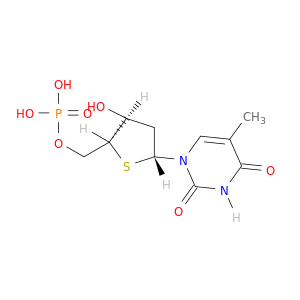 5'-Thymidylic acid, 4'-thio-