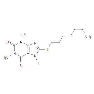 8-(heptylsulfanyl)-1,3-dimethyl-3,7-dihydro-1h-purine-2,6-dione