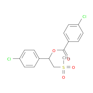 Benzoic acid, 4-chloro-, 1-(4-chlorophenyl)-2-(methylsulfonyl)ethyl ester