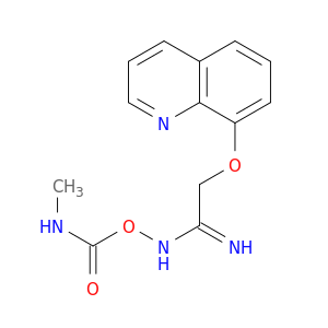 Ethanimidamide, N-[[(methylamino)carbonyl]oxy]-2-(8-quinolinyloxy)-