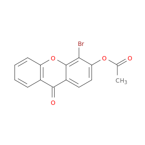 9H-Xanthen-9-one, 3-(acetyloxy)-4-bromo-
