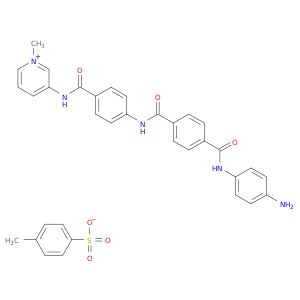 3-{[4-({4-[(4-aminophenyl)carbamoyl]benzoyl}amino)benzoyl]amino}-1-methylpyridinium 4-methylbenzenesulfonate