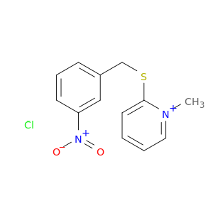 Pyridinium, 1-methyl-2-[[(3-nitrophenyl)methyl]thio]-, chloride