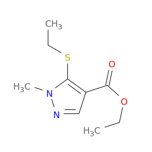 1H-Pyrazole-4-carboxylic acid, 5-(ethylthio)-1-methyl-, ethyl ester