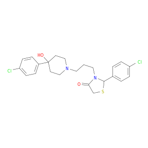 4-Thiazolidinone,2-(4-chlorophenyl)-3-[3-[4-(4-chlorophenyl)-4-hydroxy-1-piperidinyl]propyl]-