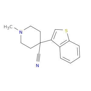 4-Piperidinecarbonitrile, 4-benzo[b]thien-3-yl-1-methyl-