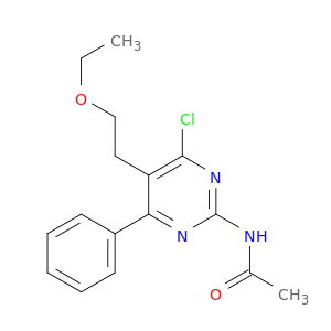 Acetamide, N-[4-chloro-5-(2-ethoxyethyl)-6-phenyl-2-pyrimidinyl]-