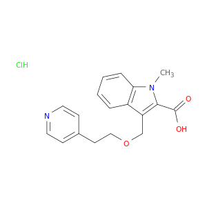 1-Methyl-2-carboxy-3-(4-pyridylethoxymethyl)indole hydrochloride