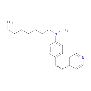 Benzenamine, N-methyl-N-octyl-4-[2-(4-pyridinyl)ethenyl]-