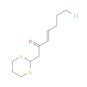 3-Hepten-2-one, 7-chloro-1-(1,3-dithian-2-yl)-, (3E)-