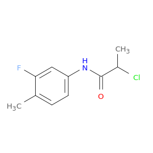 2-chloro-N-(3-fluoro-4-methylphenyl)propanamide