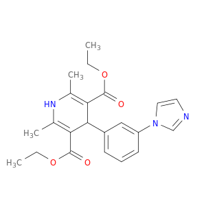 diethyl 4-(3-imidazol-1-ylphenyl)-2,6-dimethyl-1,4-dihydropyridine-3,5-dicarboxylate