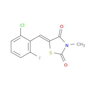 (5Z)-5-[(2-chloro-6-fluoro-phenyl)methylidene]-3-methyl-thiazolidine-2,4-dione