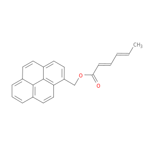 2,4-Hexadienoic acid, 1-pyrenylmethyl ester, (2E,4E)-