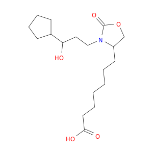 4-Oxazolidineheptanoic acid, 3-(3-cyclopentyl-3-hydroxypropyl)-2-oxo-