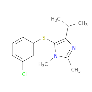5-[(3-chlorophenyl)sulfanyl]-1,2-dimethyl-4-(1-methylethyl)-1h-imidazole