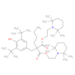 1-BIS[2-(2,2,6,6-四甲基-1-哌啶基)乙基]1-[3,5-双(1,1-二甲基乙基)-4-羟基苯基]己酸酯