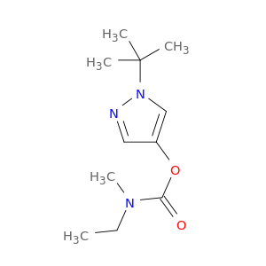 Carbamic acid, ethylmethyl-, 1-(1,1-dimethylethyl)-1H-pyrazol-4-yl ester
