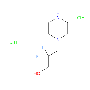 2,2-Difluoro-3-(piperazin-1-yl)propan-1-ol dihydrochloride