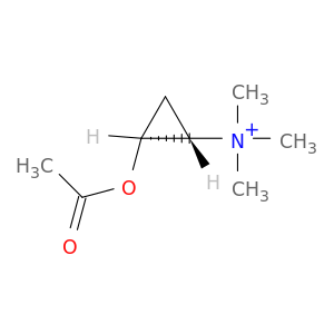 Cyclopropanaminium, 2-(acetyloxy)-N,N,N-trimethyl-, (1S,2S)-