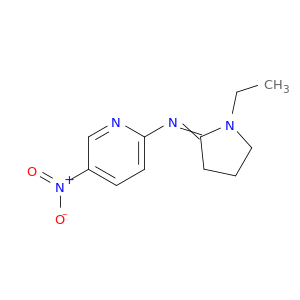 N-(1-ETHYL-2-PYRROLIDINYLIDENE)-5-NITRO-PYRIDIN-2-AMINE